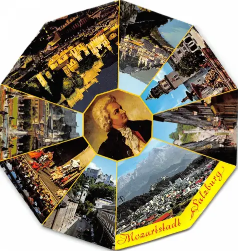 B32160 Mozartstadt Salzburg gebogen Österreich