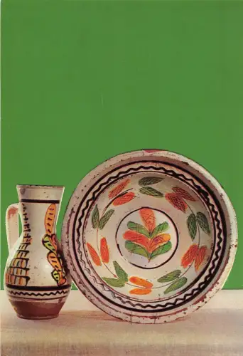 B19032 Folklore Kostüme et Danses Rumänien Keramik aus Valea Izei