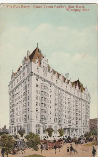 B77391 winnipeg the fort garry grand trunk pacific canada scan front/back image