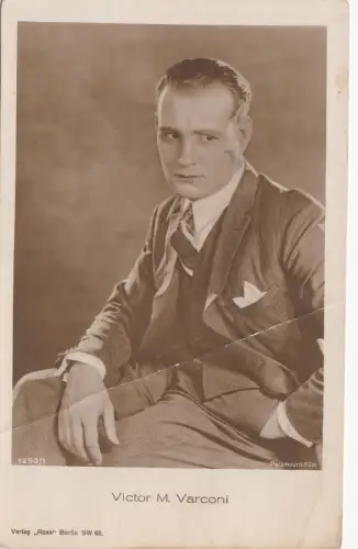 B79969 victor m varconi schauspieler filmstar front/back image