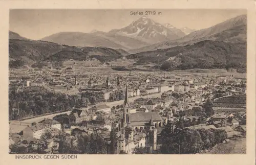 B80439 innsbruck gegen suden österreich vorder-/rückbild