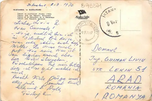 B73371 Istanbul toksim et le menument de la rebulique bus autobus Türkei