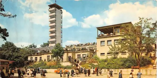 B35590 Berlin Aussichtsturm Muggelturm gebogen germany