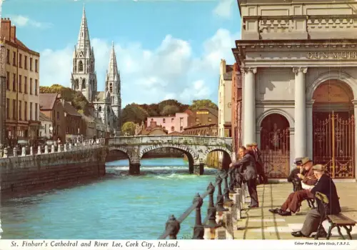BF1231 St Finbarr S Cathedral and River Lee Cork City Irland