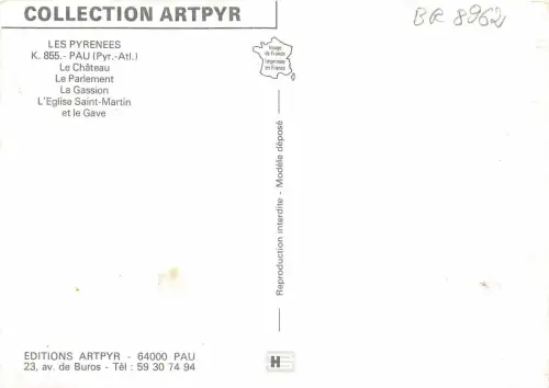 BR8962 Ville Royale Pau Frankreich