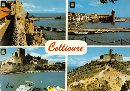 B51069 Collioure Boote Bateux Multi Vues Frankreich