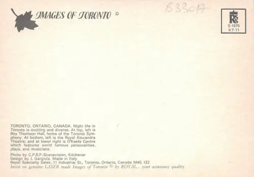 B33017 Toronto Multi Views canada