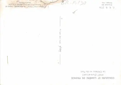 BR14130 Anet le chateau vu du parc france