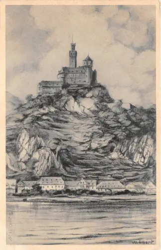 B39082 Die Marksburg bei Braubach Deutschland