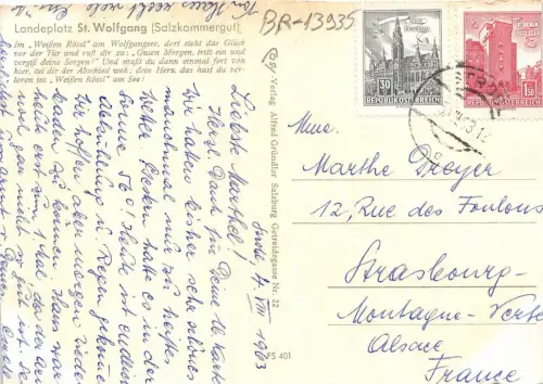 BR13935 ST WOLFGANG LANDEPLATZ ÖSTERREICH