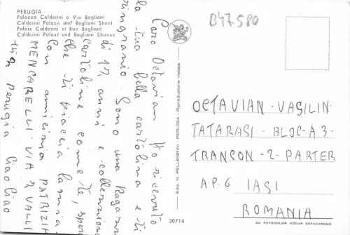 B47581 San Sebastian La Concha la nuit Spanien