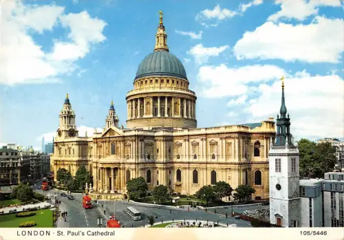B97498 st paul catedral double decker bus uk