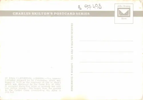 B97498 st paul catedral double decker bus uk