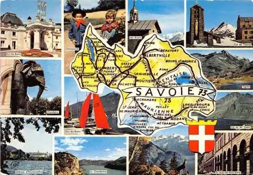 BR15783 Savoie Karte Cartes Geographiques Frankreich