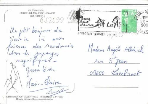 B52599 Bourg St Maurice Boote Bateaux Frankreich