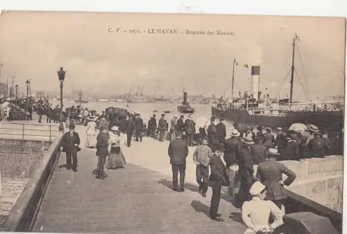 B80384 le havre rentree des navires frankreich schiff bateaux vorder-/rückbild
