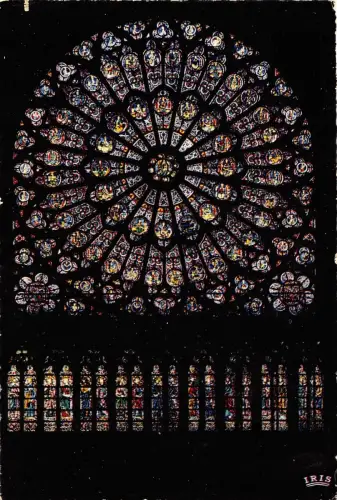 BR13648 Rosace Nord de Notre Dame Paris Frankreich