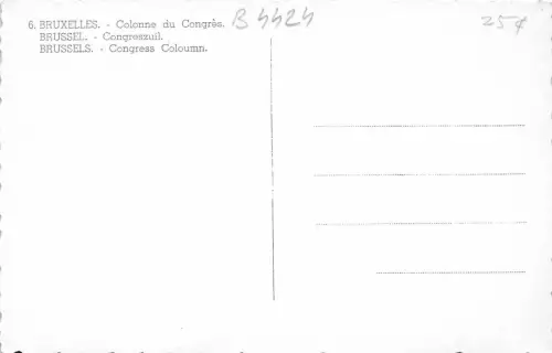 B4424 Belgique Colonne du congres front/back scan