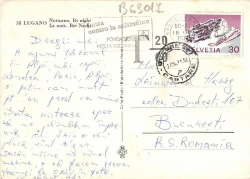 B63017 Lugano La Nuit Schweiz