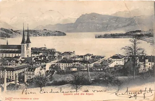 Br33077 Luzern Alpen Schweiz