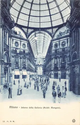 Br33984 Milano Galleria Vittorio Emanuele italy