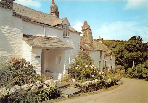 B87417 alte Cottages in Boscastle UK