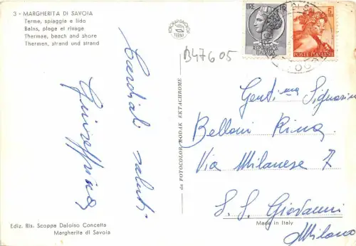 B47605 Margherita di Savoia Panoramawagen Voitures Italien