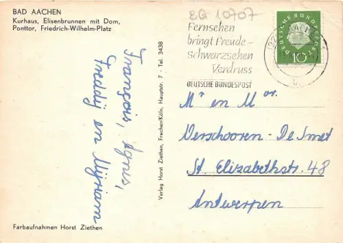 BG10707 grusse aus bad aachen car voiture germany