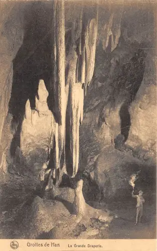 Br35992 Grottes de Han La Grande Draperie belgien