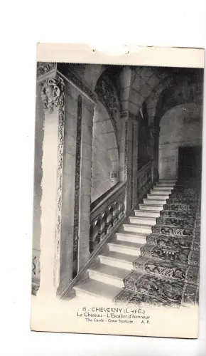 BF11357 cheverny le chateau l escalier d honneur france front/back image