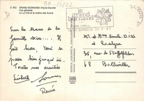 BR14822 Grand Bornand vue generale france