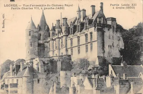 BF5206 loches vue d ensemble du chateau royal france Frankreich