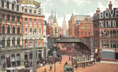 BR61261 ludgate circus chariot london uk