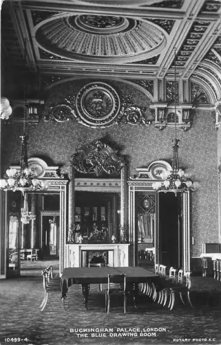 B85688 buckingham palace the blue drawing room london uk