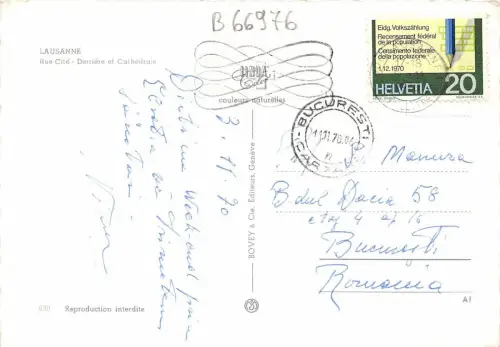 B66976 Lausanne Rue Cite Schweiz