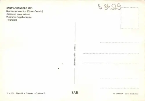 B84529 sant arcangelo sorcio panoramico rione castello italy