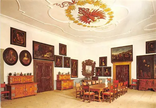 BG6439 schloss schenna bei meran meran speisesaal italien