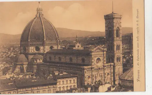 BF32385 firenze la cattedrale vista dalla cupola italy front/back image