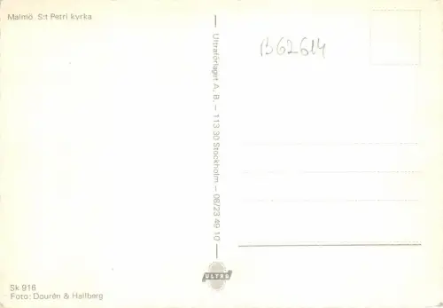 B62614 Malmö St Petri kyrka sweden