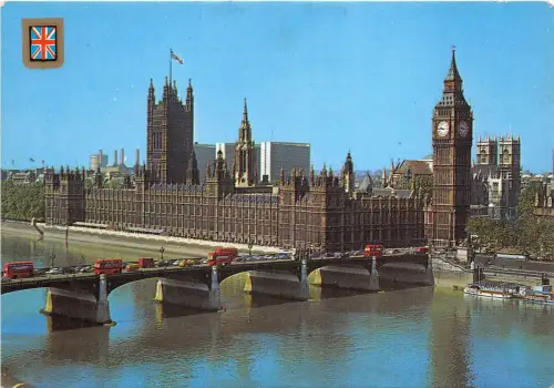 BR12601 London The Houses of Parliament and Westminister Bridge uk
