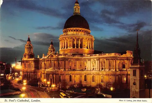 BR92311 st paul s cathedral london by night uk