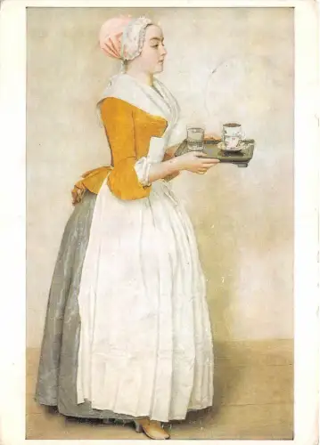 BR12434 Jean Etienne Liotard Das Schokoladenmadchen Gemalde Gemälde Postkarte