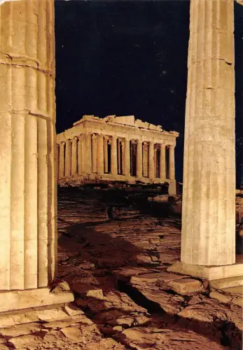 BR14632 Athenes Le parthenon beleuchtet Griechenland