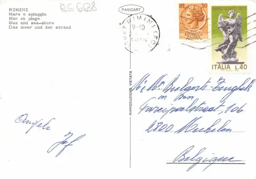 BG6638 rimini stute e spiaggia boot kind italy