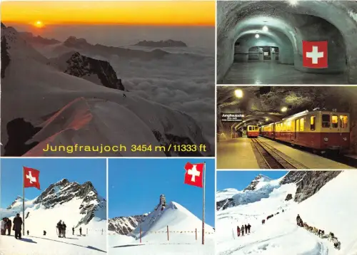 B43907 Züge Tunnel Jungfraujoch Schweiz
