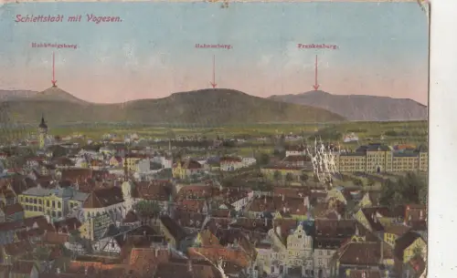 BF32460 schlettstadt mit vosgesen frankreich Vorder-/Rückbild