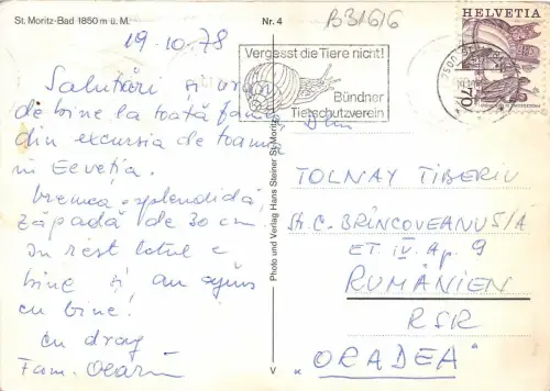 B31616 St Moris Bad 1850m Schweiz