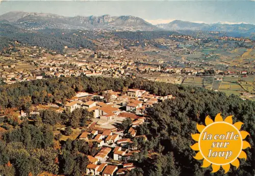 BG5694 la colle sur loup vue aerienne le village vacances france