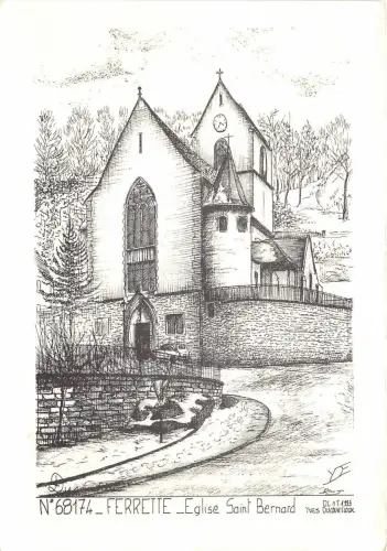 B83155 Frettchen Eglise Saint Bernard Frankreich