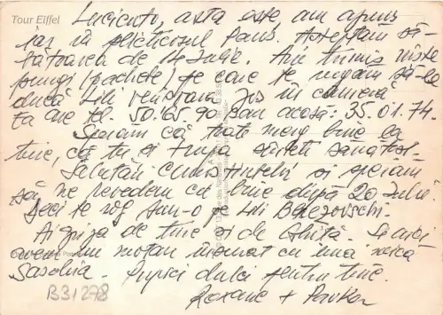 B31278 Paris Tour Eiffel Frankreich